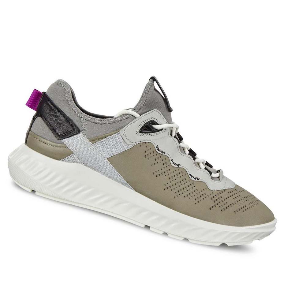 Ecco St.1 Lite Sneakers Herr Olivgröna | SE 655ILH